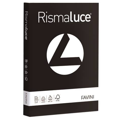 Carta colorata Favini Rismaluce colori f Risma da 125 fogli - A67A134