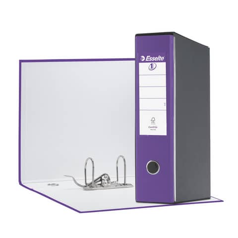 Registratore con custodia Esselte G55 Eu rivestito in PP lilla - 390755950