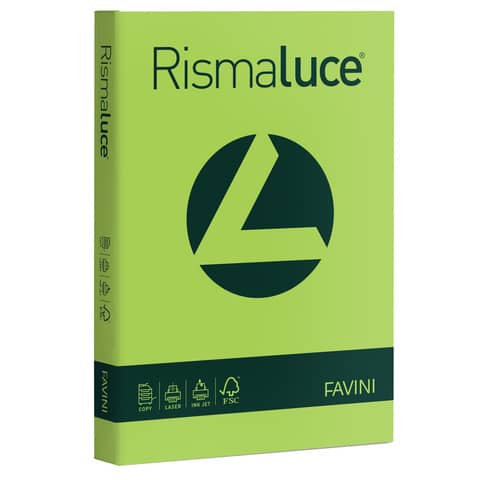 Carta colorata Favini Rismaluce colori f Risma da 125 fogli - A67M104