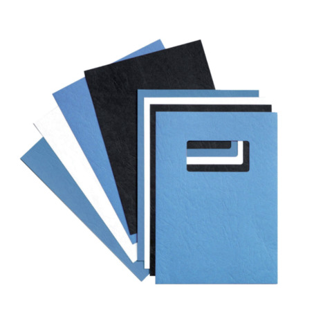 Copertine per rilegatura GBC Leathergrai scuro conf da 100 copertine - CE040029