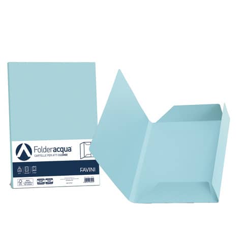 Cartellina 3 lembi Favini FOLDER 3L Luce celeste 08 conf.25 - A50T434