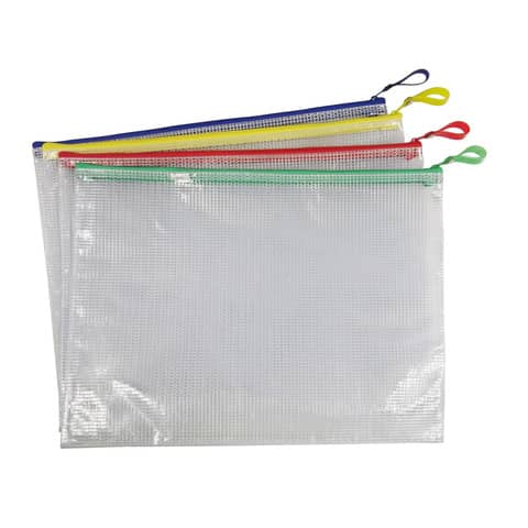 Busta in PVC Beautone trasparente con ch assortiti - D066099