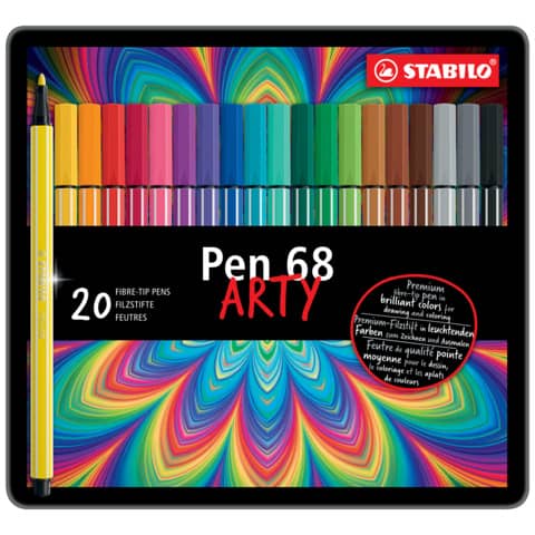 Pennarelli Stabilo Pen 68 1 mm scatola d Conf. 20 pezzi - 6820-6