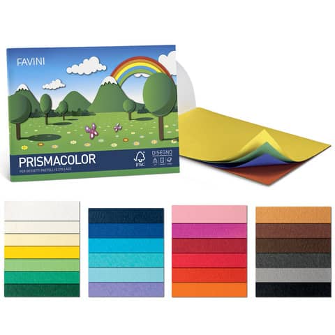 Cartoncini Prisma FAVINI 20 PRISMA monor scarlatto 04 conf.20 - A33C012