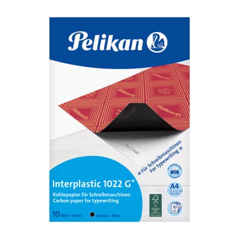 Carta carbone Pelikan Interplastic 1022G confezione 10 fogli - 100401560
