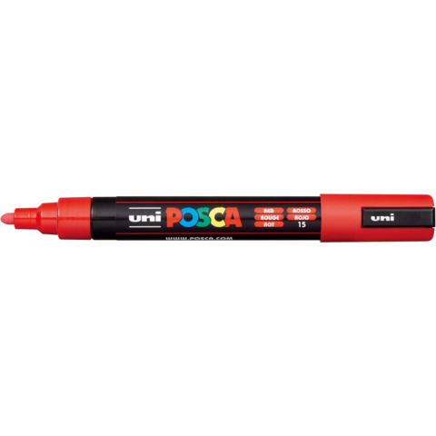 Marcatore a tempera POSCA Uni-Ball punta M PC5M R