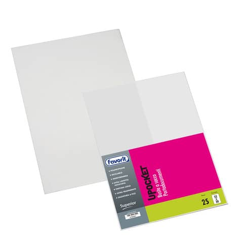 Buste trasparenti a sacco FAVORIT Upocke conf. da 25 - 100460101