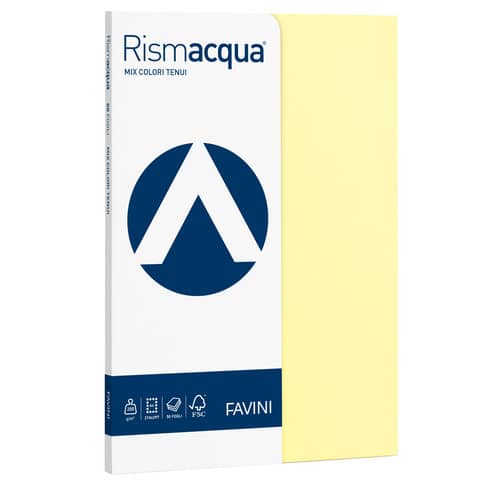 Carta colorata Favini Rismacqua colori t Risma da 50 fogli - A69X524