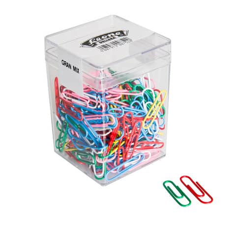 Fermagli Leone Dell'Era in filo ricopert misure assortite scatola da 125 g FXPB12