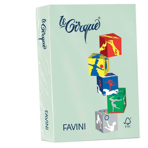 Carta colorata FAVINI LE CIRQUE per tutt pistacchio102 500 fogli - A716504