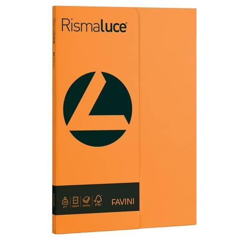 Carta colorata Favini Rismaluce colori f Risma da 50 fogli - A69E544