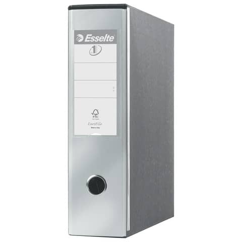 Registratore con custodia Esselte G53 Eu rivestito PP grigio metallizz.-390753970