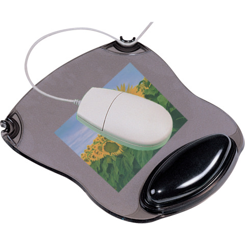 Tappetino per mouse Q-Connect con poggia trasparente - KF20084