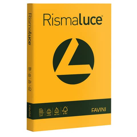 Carta colorata Favini Rismaluce colori f Risma da 125 fogli - A67H104