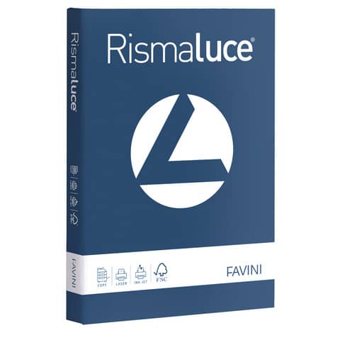 Carta colorata Favini Rismaluce colori f Risma da 125 fogli - A67K104