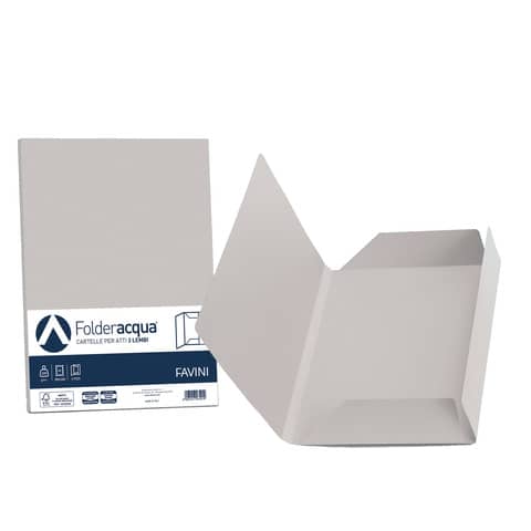 Cartellina 3 lembi Favini FOLDER 3L Luce ghiaccio 12 conf.25 - A50U434