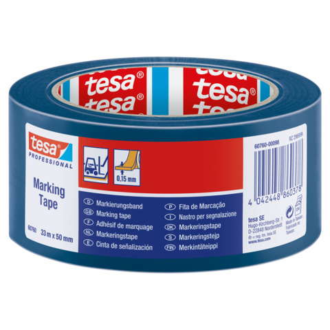 Nastro per segnalazioni in PVC tesa tesa 50mmX33m blu - 60760-00098-15
