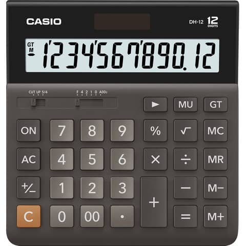 Calcolatrice da tavolo Casio display 12  DH-12-BK-S-EP