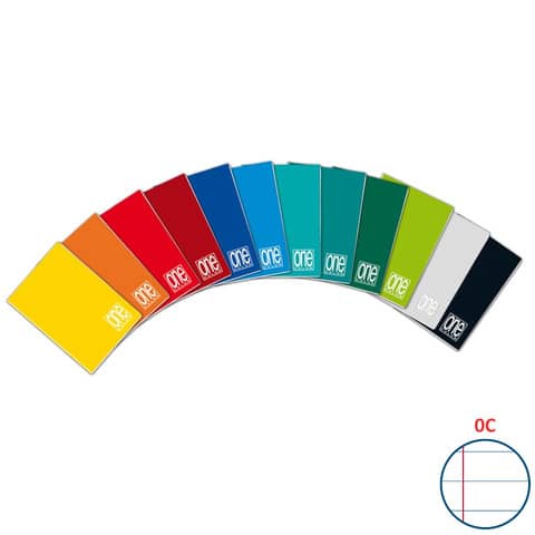 Quaderno One Color A5 - 80 g/m? - 20+1 f