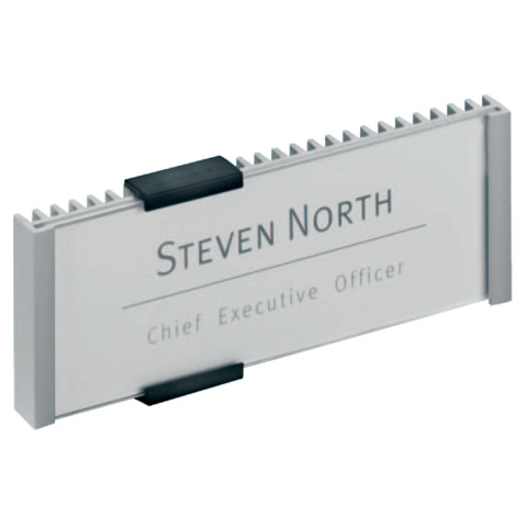Targhe DURABLE INFO SIGN alluminio/acril metallizzato 149x52,5 mm - 480023