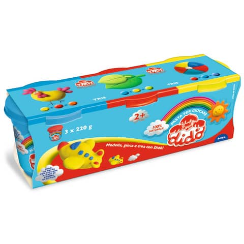 Pasta per giocare DIDO' Tris barattoli 2 F390460