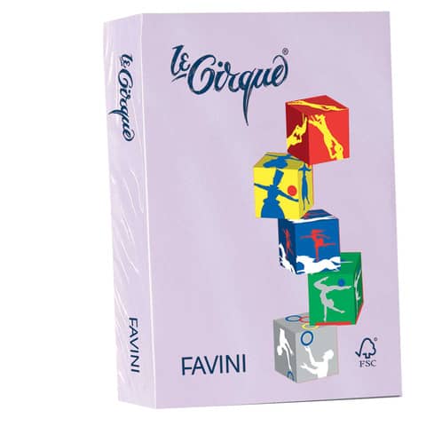 Carta colorata FAVINI LE CIRQUE per tutt lilla 104 500 fogli - A719504