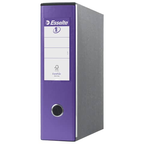 Registratori con custodia Esselte G53 Eu rivestito in PP lilla - 390753950