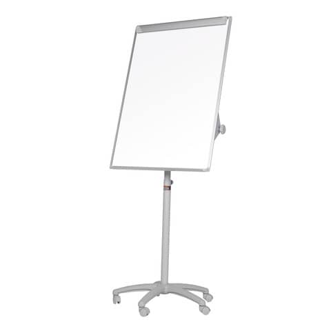 Lavagna a fogli mobili con 5 ruote Q-Con laccato 70x100 cm grigio - KF04159