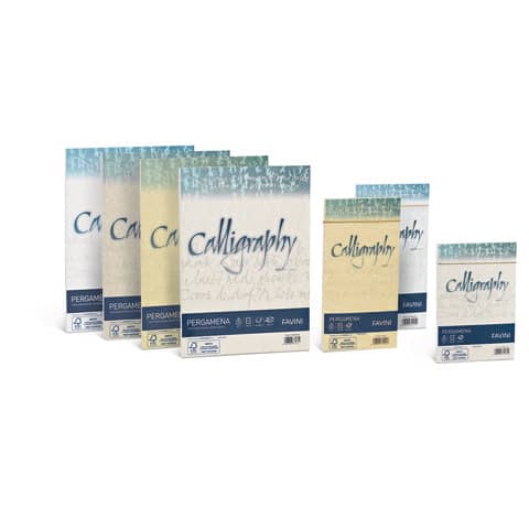 Carta pergamena FAVINI Calligraphy per l g/m? A4 crema 05 50 fogli - A692084