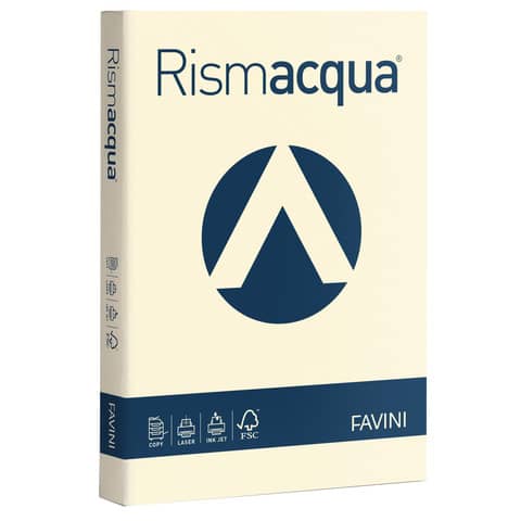 Carta colorata Favini Rismacqua colori t Risma da 200 fogli - A65Q204