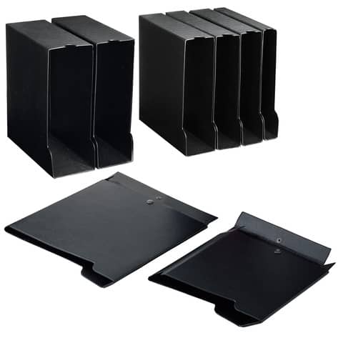 Custodia per raccoglitori e registratori dorso 6,5 cm nero - 67144010
