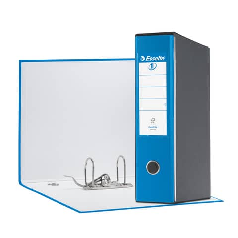 Registratore con custodia Esselte G55 Eu rivestito in PP blu vivida - 390755910