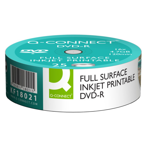 DVD-R Q-Connect Spindle 16x 120 min stam conf. da 25 pezzi - KF18021