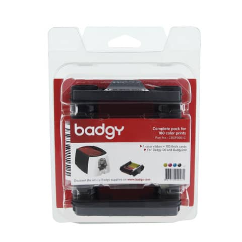Kit di stampa per badge Evolis Badgy con multicolore - CBGP0001C