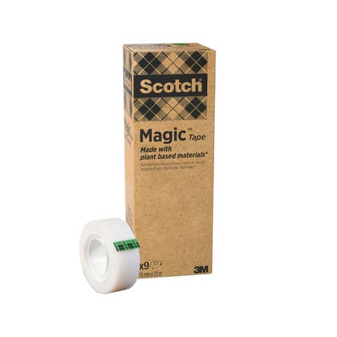 Nastro adesivo Scotch? Magic? Pi? Verde  torre da 9 rotoli - 900-1933-9