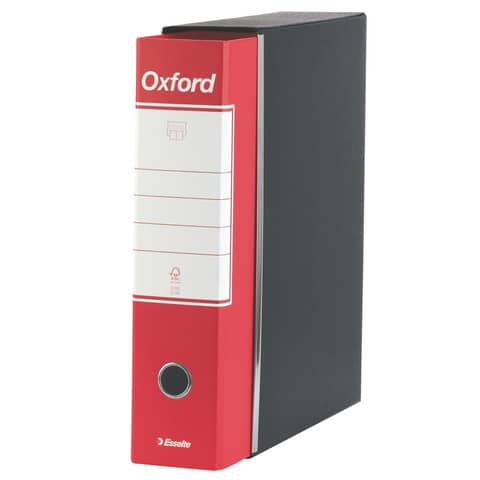 Registratore con custodia Esselte G83 Ox cm rosso - 390783160