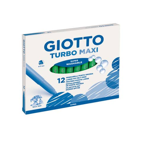 Pennarello GIOTTO Turbo Maxi punta gross Conf. 12 pezzi - F456018