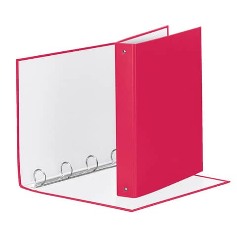 Raccoglitore Esselte Meeting a 4 anelli  fucsia 22x30cm dorso 4cm - 395792900