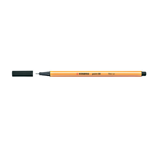 Fineliner Stabilo Point 88? 0,4 mm nero - 88/46