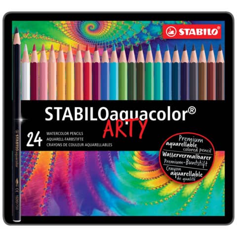 Matite colorate acquarellabili Stabilo a Conf. 24 pezzi - 1624-5