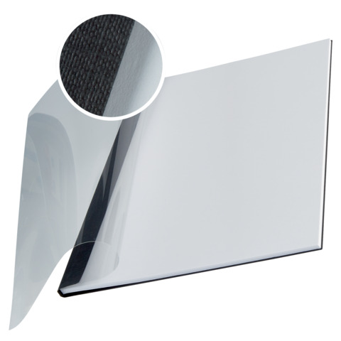 Copertina flessibile max 10-35 fogli Lei 3,5 mm A4 nero conf. da 10 - 73980095
