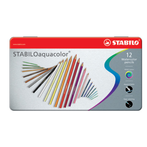 Matite colorate acquarellabili Stabilo a Conf. 12 pezzi - 1612-5