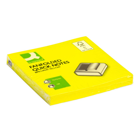 Foglietti riposizionabili a fisarmonica  76x76 mm 6 blocc. da 100 ff - KF16575