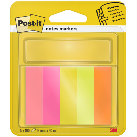 Segnapagina removibili in carta Post-it? 5 blocchetti da 100 fogli - 670-5