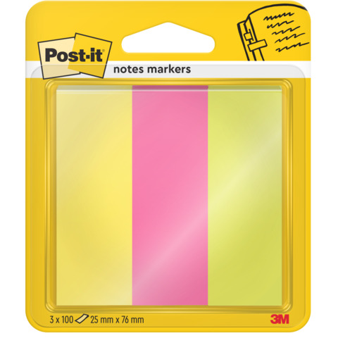 Segnapagina removibili in carta Post-it? Confezione da 3x100 - 671-3