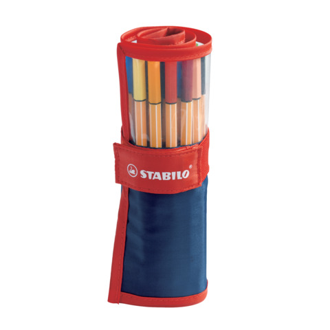 Fineliner Stabilo Point 88 0,4 mm assort rotolo da 25 - 8825-021