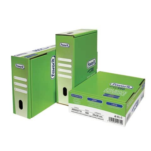 Buste trasp. a foratura universale FAVOR scatola da 500 - 400052719