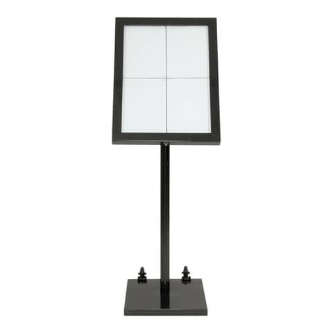 Espositore luminoso a LED Securit? Black MCS-4A4-BL-SET