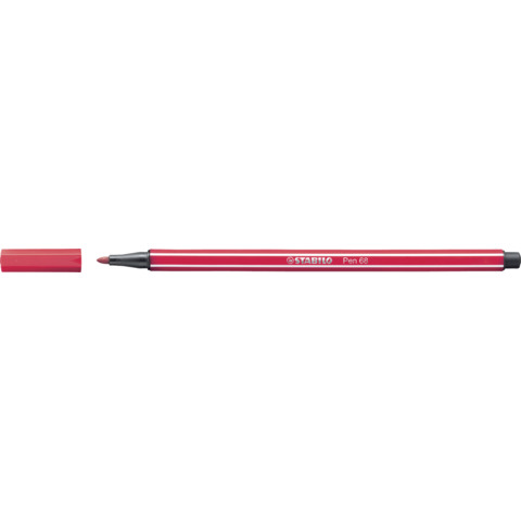 Pennarello Stabilo Pen 68 1 mm rosso scuro - 68/50
