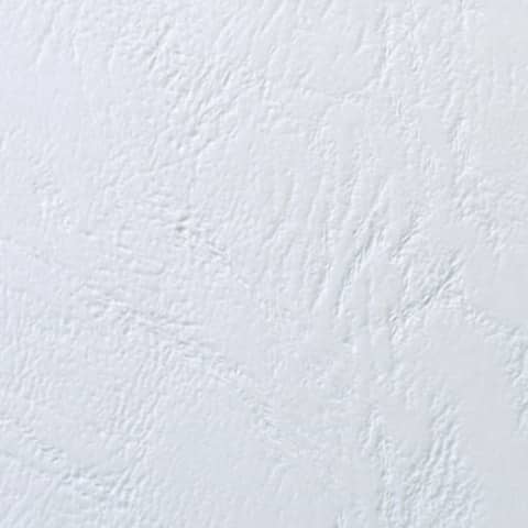 Copertine per rilegatura GBC Leathergrai bianco conf da 100 copertine - CE040070